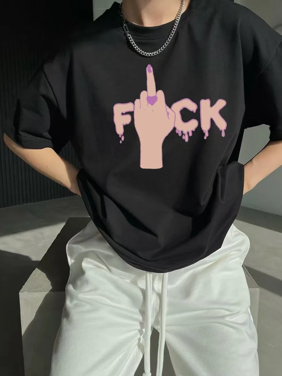 تي شيرت Faionable كاجوال من القطن ort Sve مطبوع فضفاض للنساء صيفي مستدير Ne مناسب للتنقل Sle