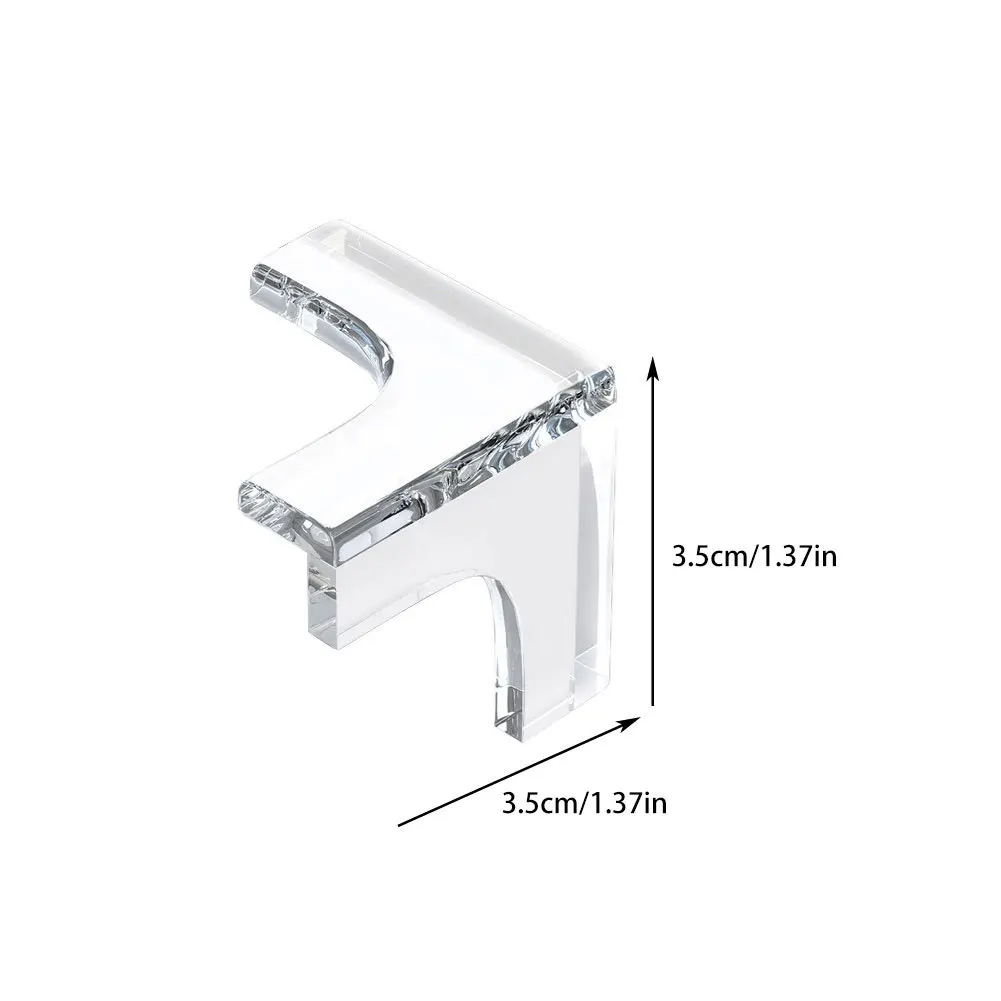 10Pcs Corner Protective Covers PVC Soft Flexible Anti-Collision Guard for Desktop Table Furniture Edge Baby Safety Protector