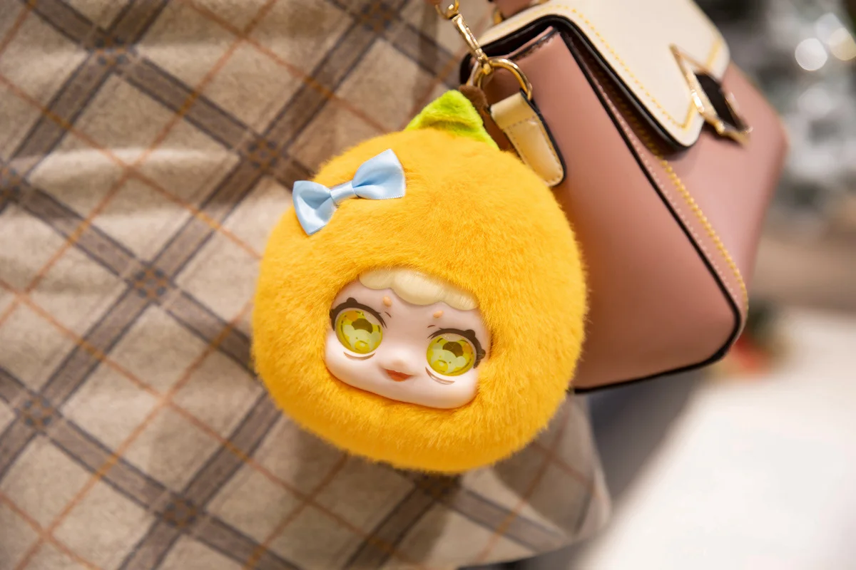 Vinyl Plush Dolls, Cute Macaron Fruit Coin Purses (Lemon/Avocado/Strawberry/Orange), Birthday Gifts