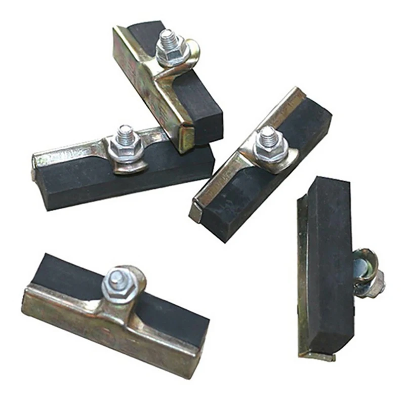 A Pc Durable Bicycle Silent Brake Pads Cycling V Brake Holder Pads Shoes Blocks Rubber Pad For Long-lasting Performance