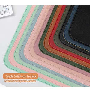 لوحة ماوس الألعاب البيضاء الكبيرة المحمولة للماء غير قابلة للانزلاق من جلد الغزال PU مكتب حصيرة لوحة مفاتيح الكمبيوتر أفضل 10 حصائر كرسي ألعاب مبيعا - No7