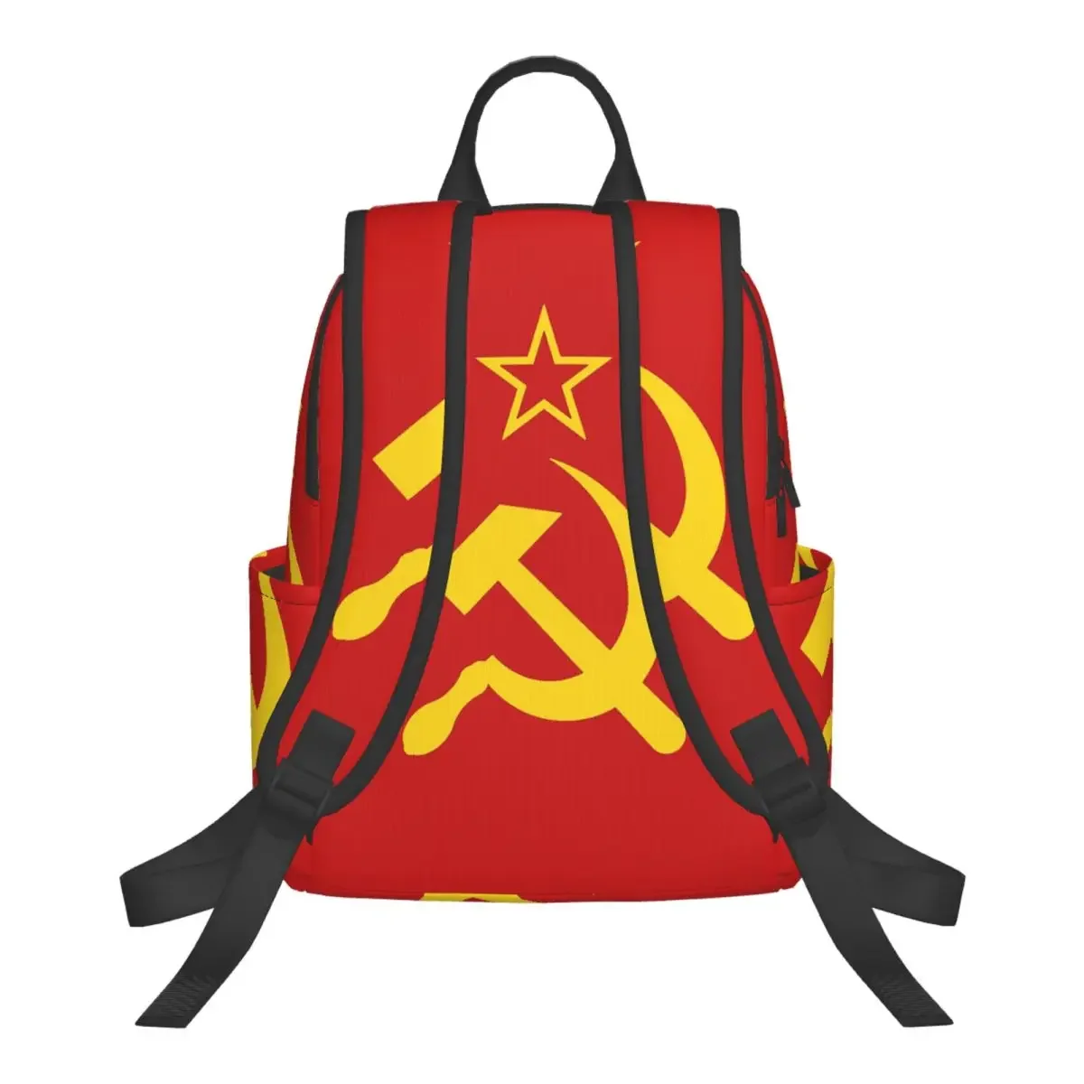 USSR Hammer And Sickle CCCP Retro Russian Soviet Flag Backpack Student BookBag Kids School Bag Laptop Shoulder Bags Boys Girls