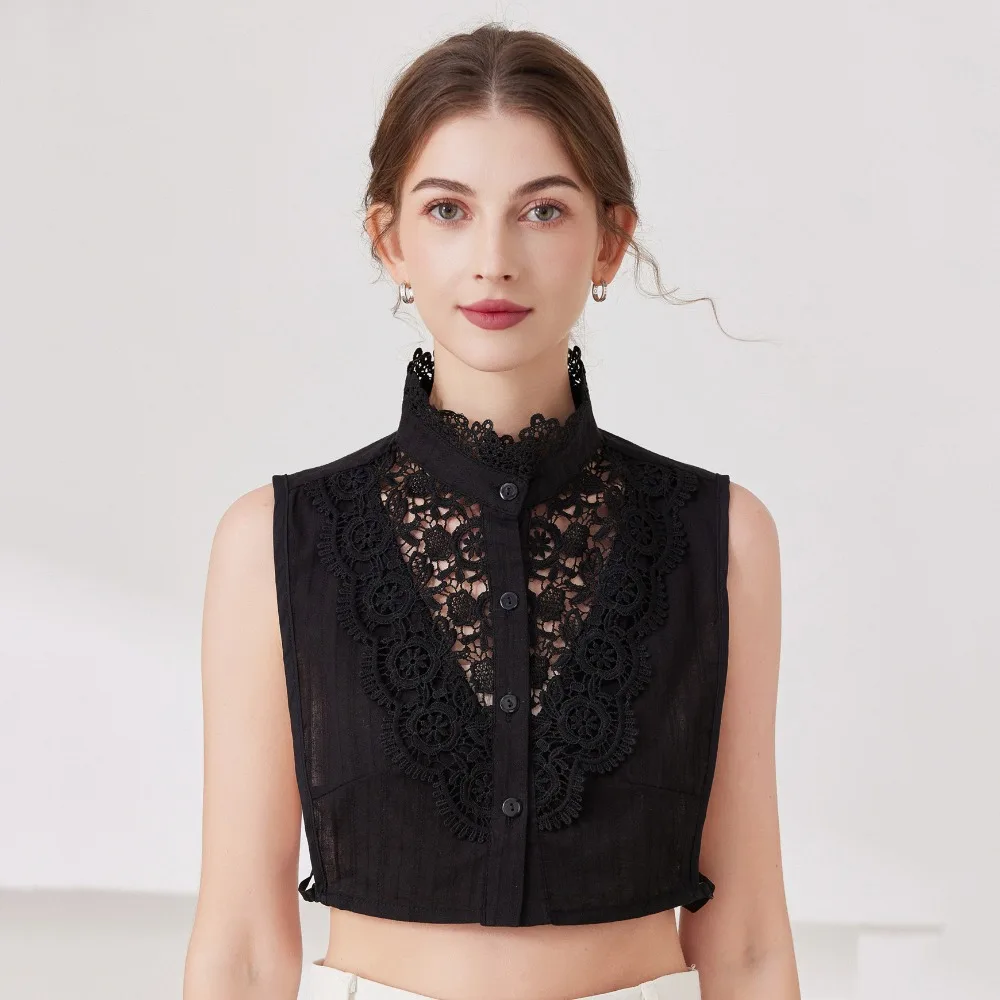 gola-falsa-branca-doce-com-gola-alta-destacavel-de-renda-floral-e-babado-para-sueter-feminino