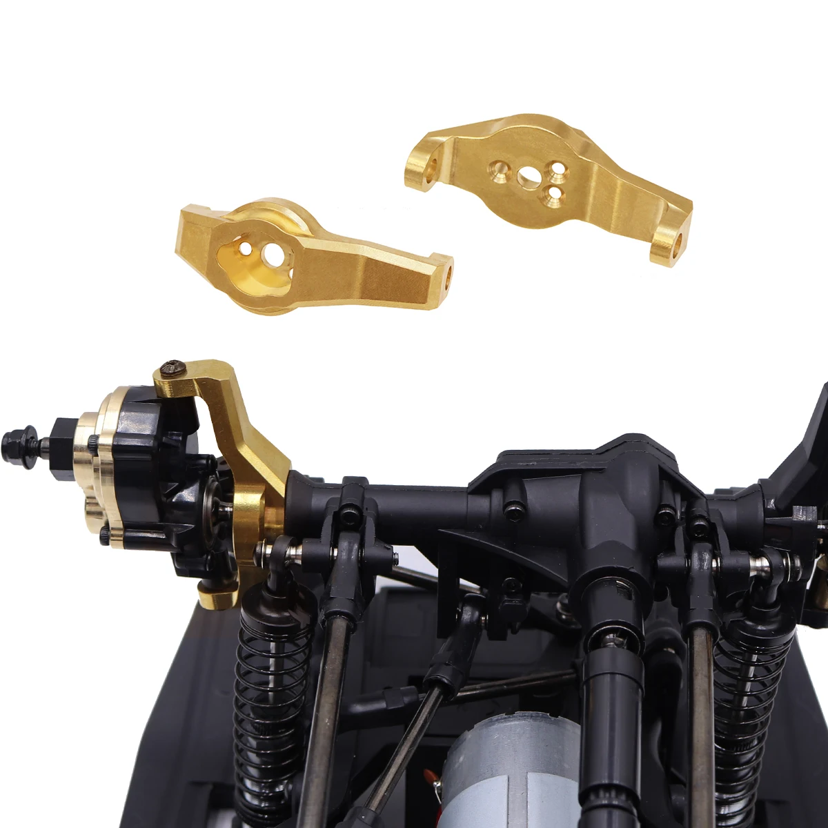 Heavy Brass Counterweight Portal Drive Housing Axle Mount Knuckles for TRX4 1/10 HB R1001 R1002 R1003 RC Crawler Upgrade Parts