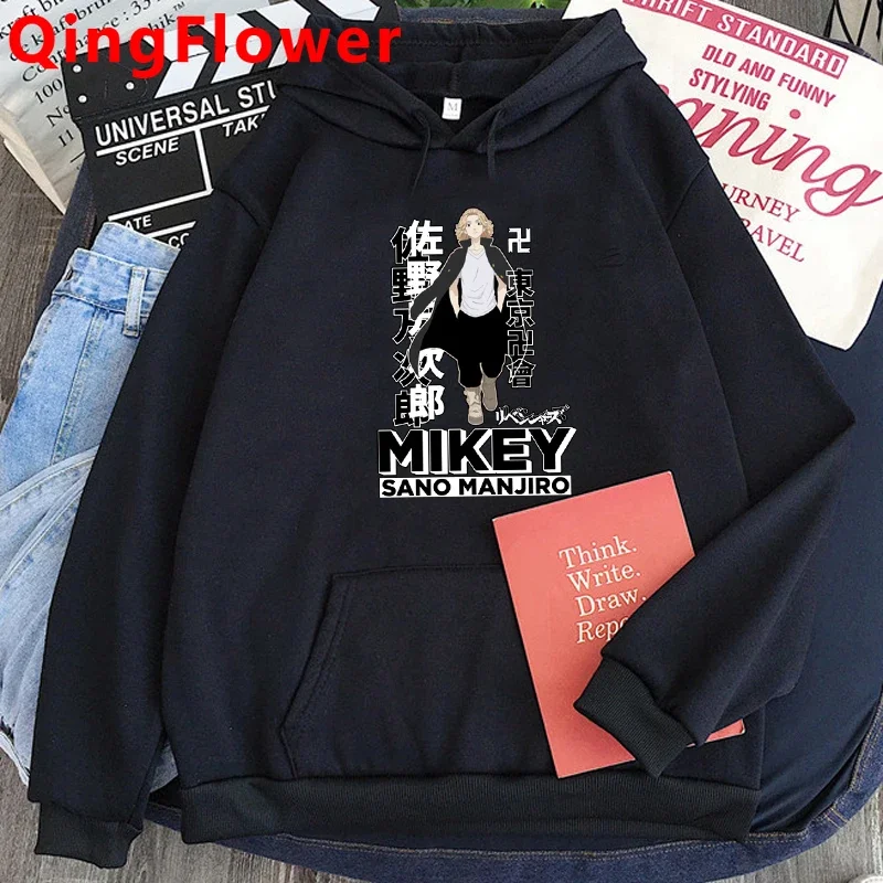 Japanese Anime Tokyo Revengers Hoodies Men Kawaii Cartoon Sano Manjiro Graphic Streetwear Harajuku Hip Hop Male Sweatshirts