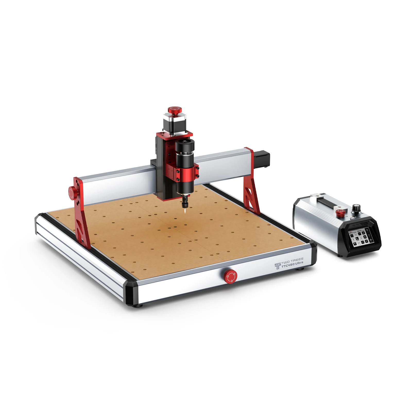 TWOTREES TTC450 Ultra CNC Machine 2-in-1 Engraving Cutter Router Table 460x460x100mm  for Wood Stone Aluminium MDF Acrylic