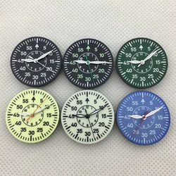 BLIGER 29mm C3 Green Luminous Black Pilot Dial NH35 NH36 NH38 NH34 ETA2824 2836 PT5000 Miyota 8215 DG 2813 Movement