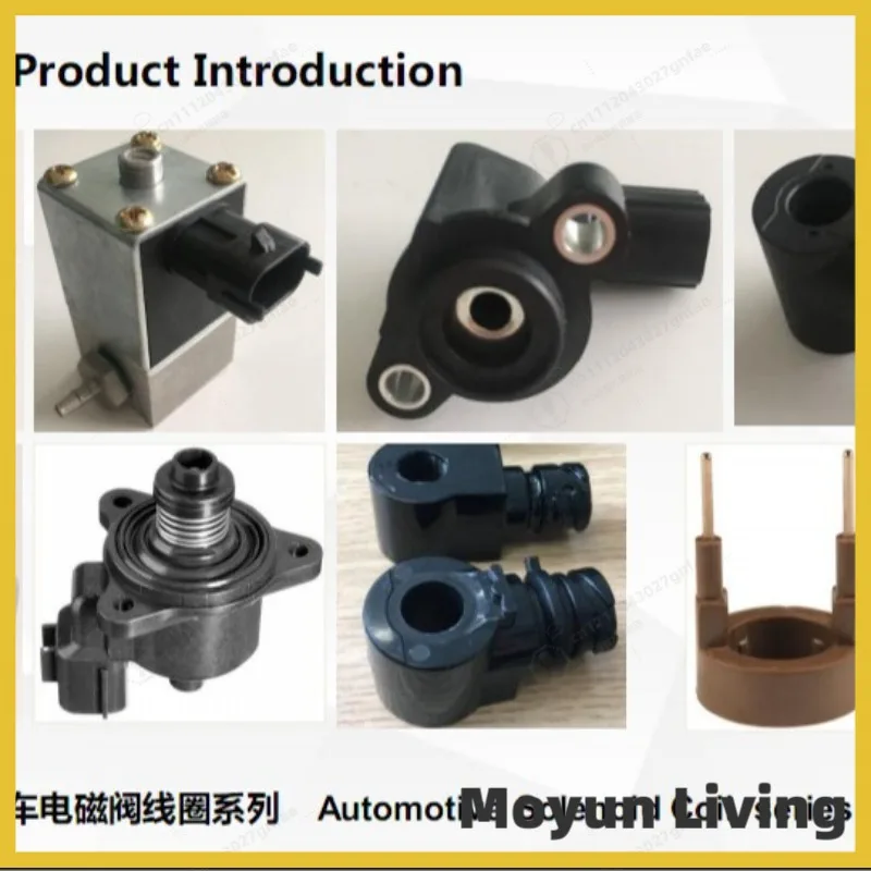Round Hydraulic Frame Solenoid Coil Stainless Steel High Frequency Induction Core Valve Coil for Automotive Engine Vehicle Parts