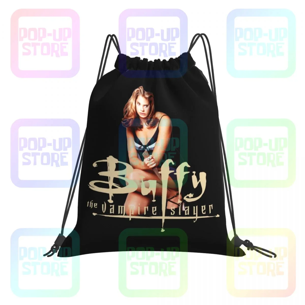 

Buffy The Vampire Slayer Drawstring Bags Gym Bag Travel Softback Sports Bag Bags For Travel