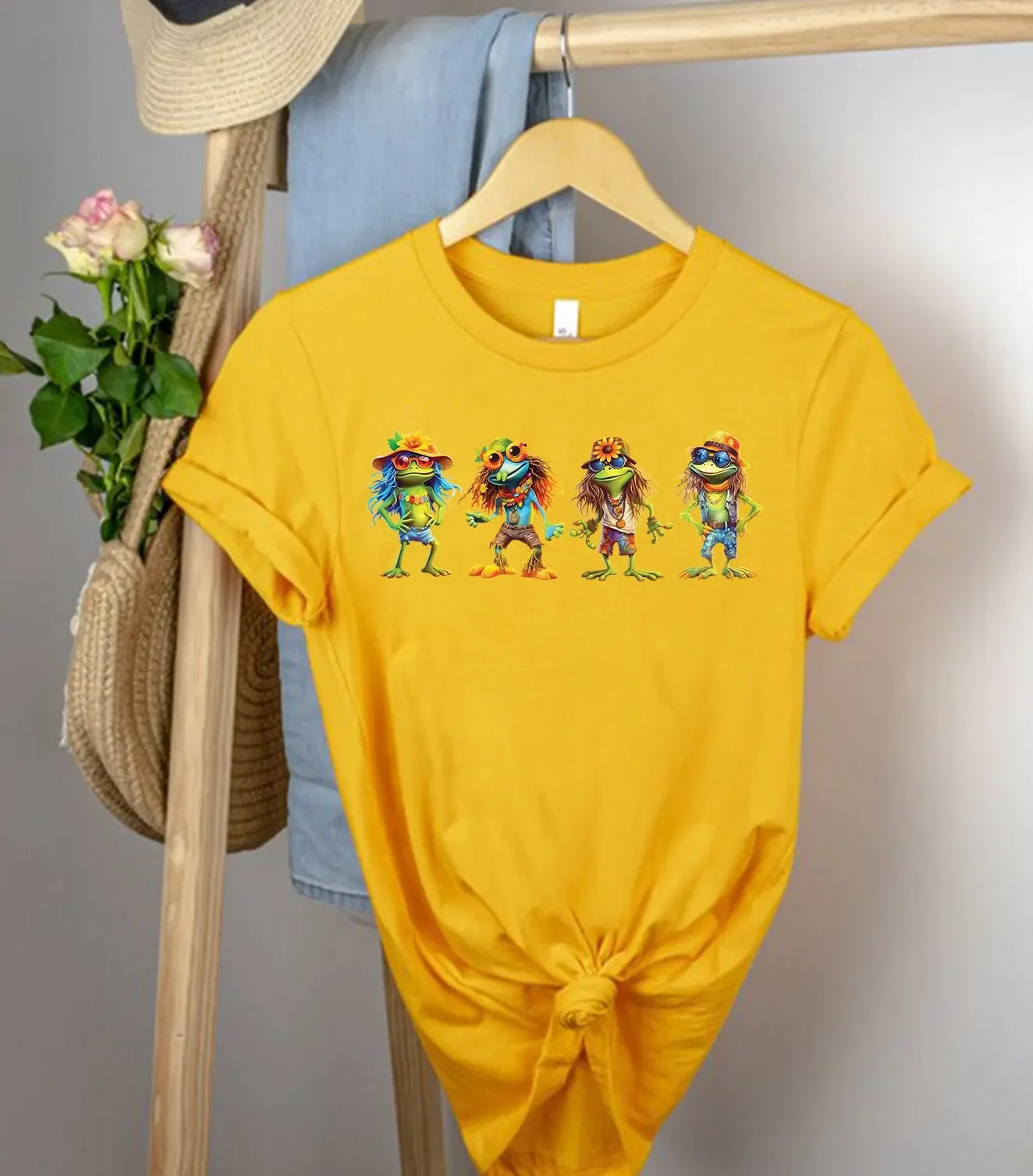 Frog Dancing T Shirt Froggy Funny Self Care And Toad Cottagecore Summer Retro