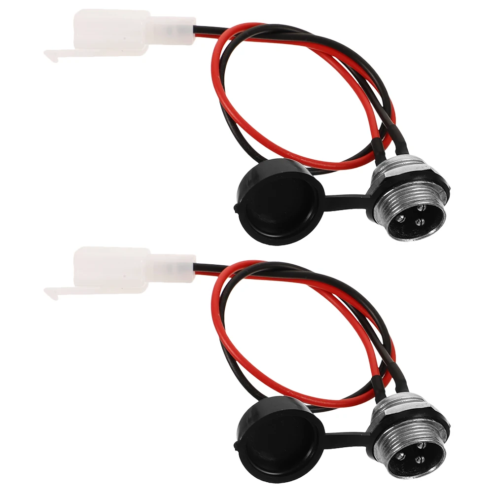 

2pcs Motorcycle Connector Port Replacement Plug Electric Scooter Charging Harness Cable Universal Compatibility Easy