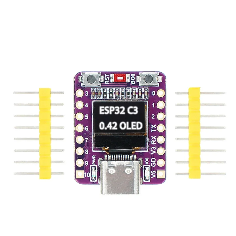 

ESP32-C3 OLED development board with 0.42 inch OLED module ceramic antenna wifi Bluetooth ESP32 supermini development board