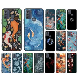 Koi Fish Phone Case For Motorola Edge 50 40 Pro 50 40 30 Ultra Neo Fusion Moto G84 G54 G24 G53 G72 G60