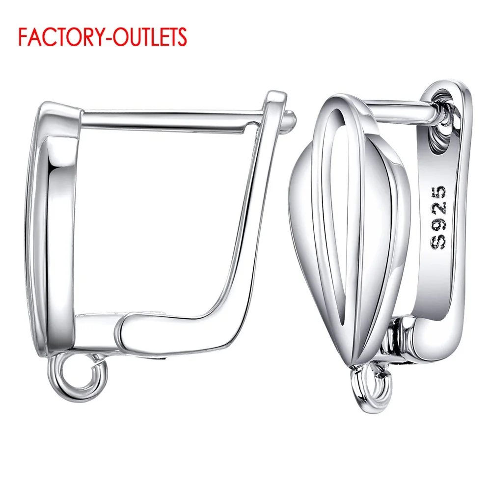 New Arrivals High Quality DIY Fashion Jewelry Findings Genuine 925 Sterling Silver Earring Findings Fast Delivery Speed