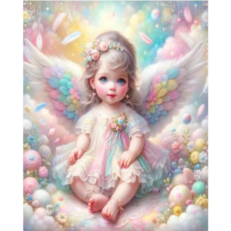 AB Diamond Diamond Painting Angel baby Diamond Embroidery Kit Wall Decoration Hanging Painting