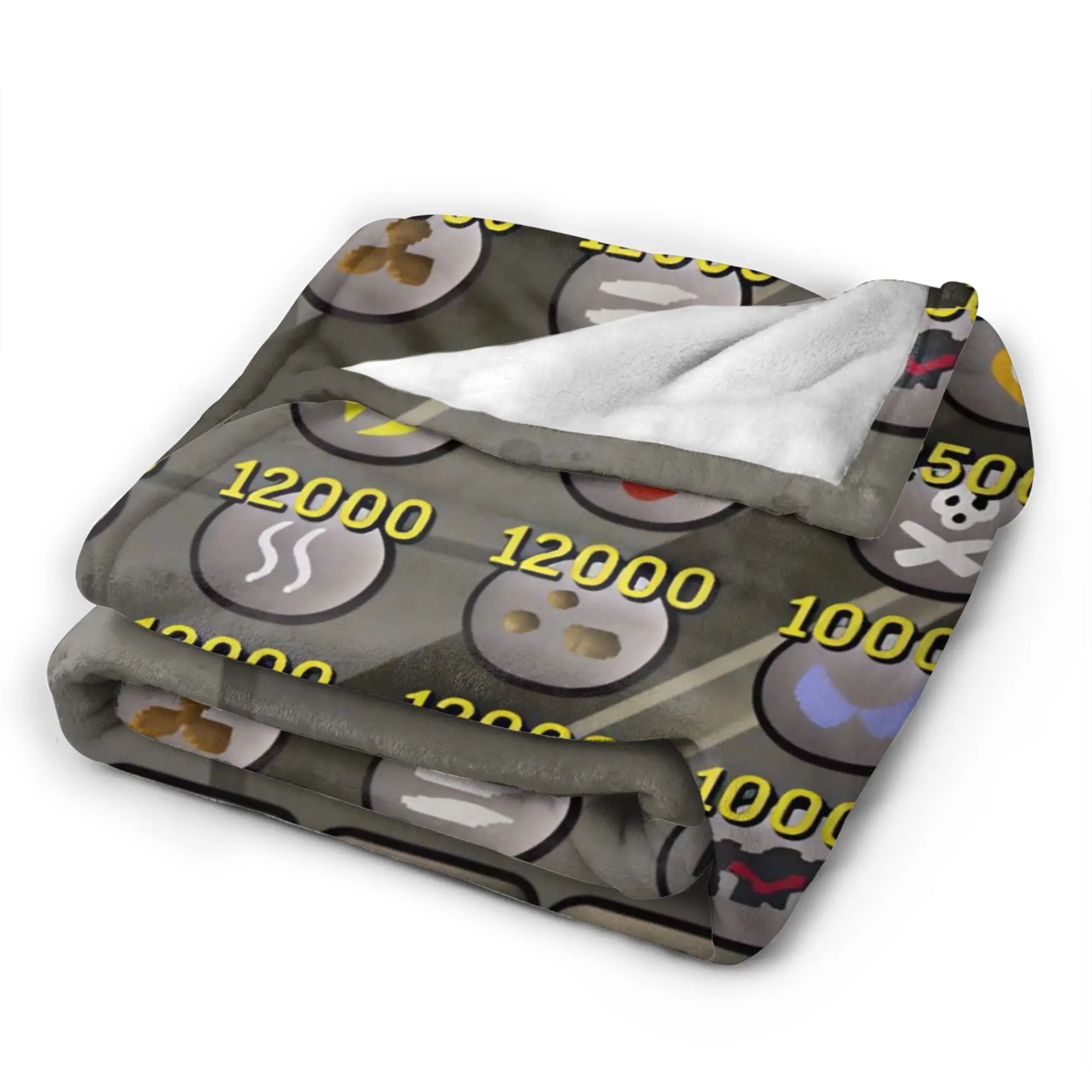 Old School Runescape OSRS Maxed 99 All Skills Total Level Fleece Blanket Soft Warm Game Throw Blanket Sofa Bed Home Decor Gift