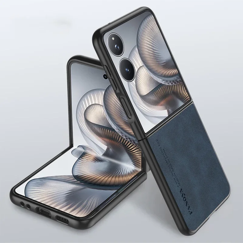 

For Xiaomi Mix Flip 2 5G Case Luxury Sheepskin Leather Fundas On For Xiaomi Mix Flip 2 5G Full Lens Protection Cover