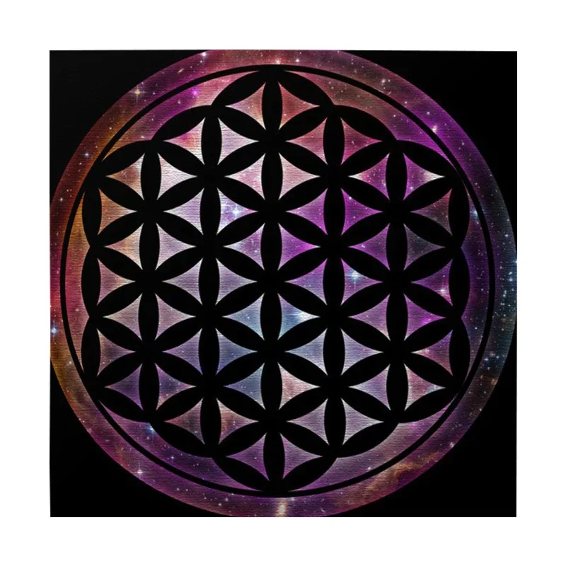 Galaxy Tarot Tablecloth Flower of Life Divination Altar Cloth Board Game Oracle Card Pad Pagan Witchcraft Astrology Supplies