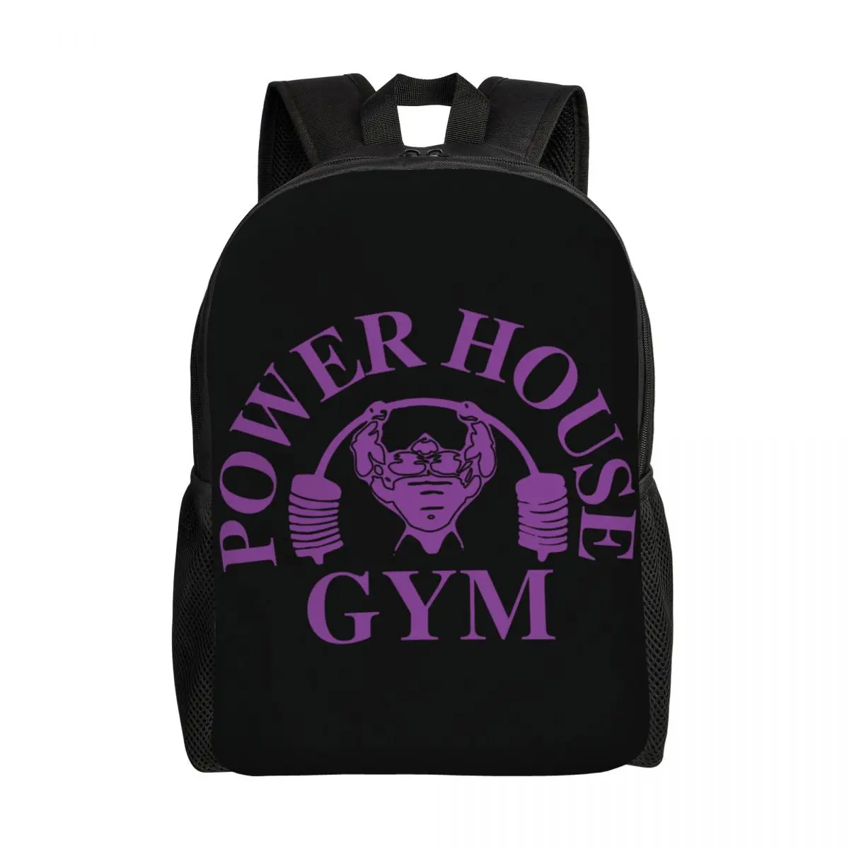 Custom  Powerhouse Gym Backpack for Boys Girls Fitness Building Muscle College School Travel Bags Bookbag Fits 15 Inch Laptop