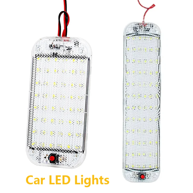 Car Led lights Car Accessories Led Bar lights for Car Interior Dome Light with Switch Strip Lamp Interior Lights Bus Boat Truck