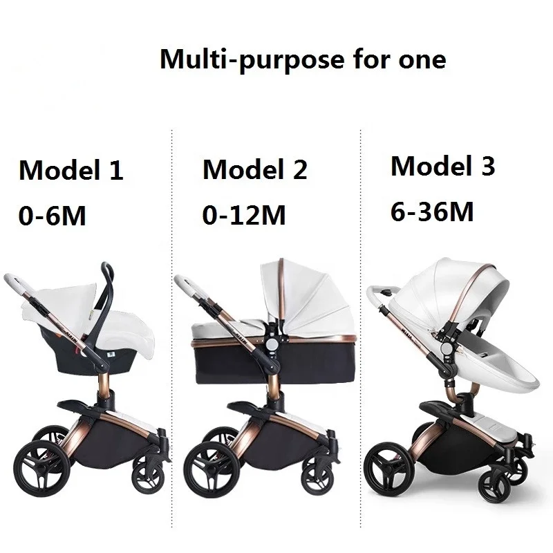 Rahmen Kleinkind Kinderwagen Hohe Landschaft Gute Ansicht Baby Kinderwagen Typ Aluminium Legierung Komfortable Baby Kinderwagen 0-36 Monate baby Kinderwagen