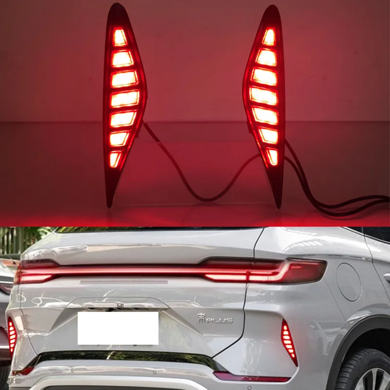 

LED For BYD Song Plus EV DMi Champion 2023-2025 Rear Foglight rear bumper foglight foglamp fog light Brake lights