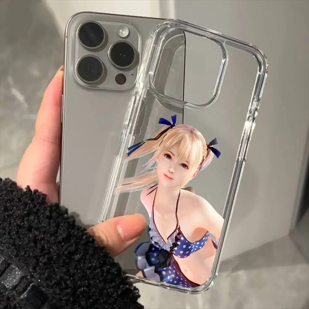 Coque de téléphone transparente de luxe Dead Or Alive CUTE Girl Marierose pour iPhone 17 16 15 Pro Max 14 13 12 11