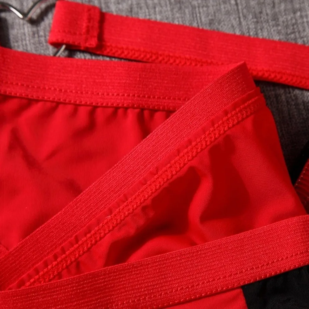 Herren-Dessous, Herren-Triangel-Slips, mit Herz-Muster, mit Gürtelriemen, mittelhohe Taille, dünne Herren-Slips, große Größen, atmungsaktive Unterwäsche für Herren. – Detail 12