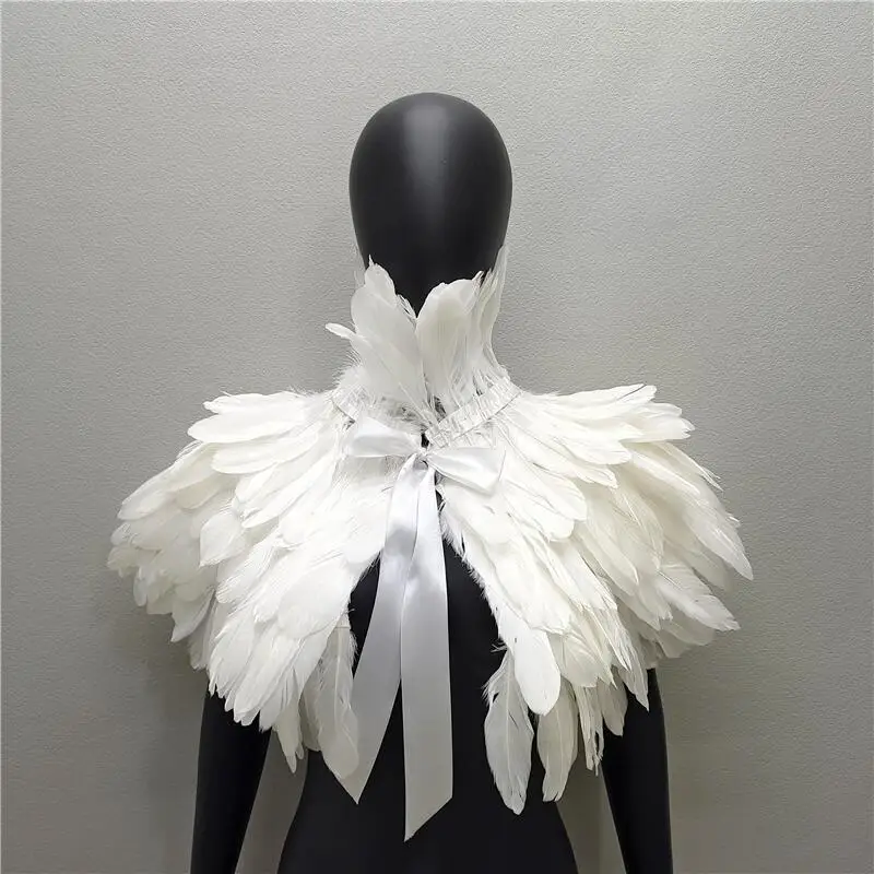 feather-cloak-rooster-hair-scarf-fake-collar-makeup-unbranded-winter-fashion-accessories-pocket-handkerchief