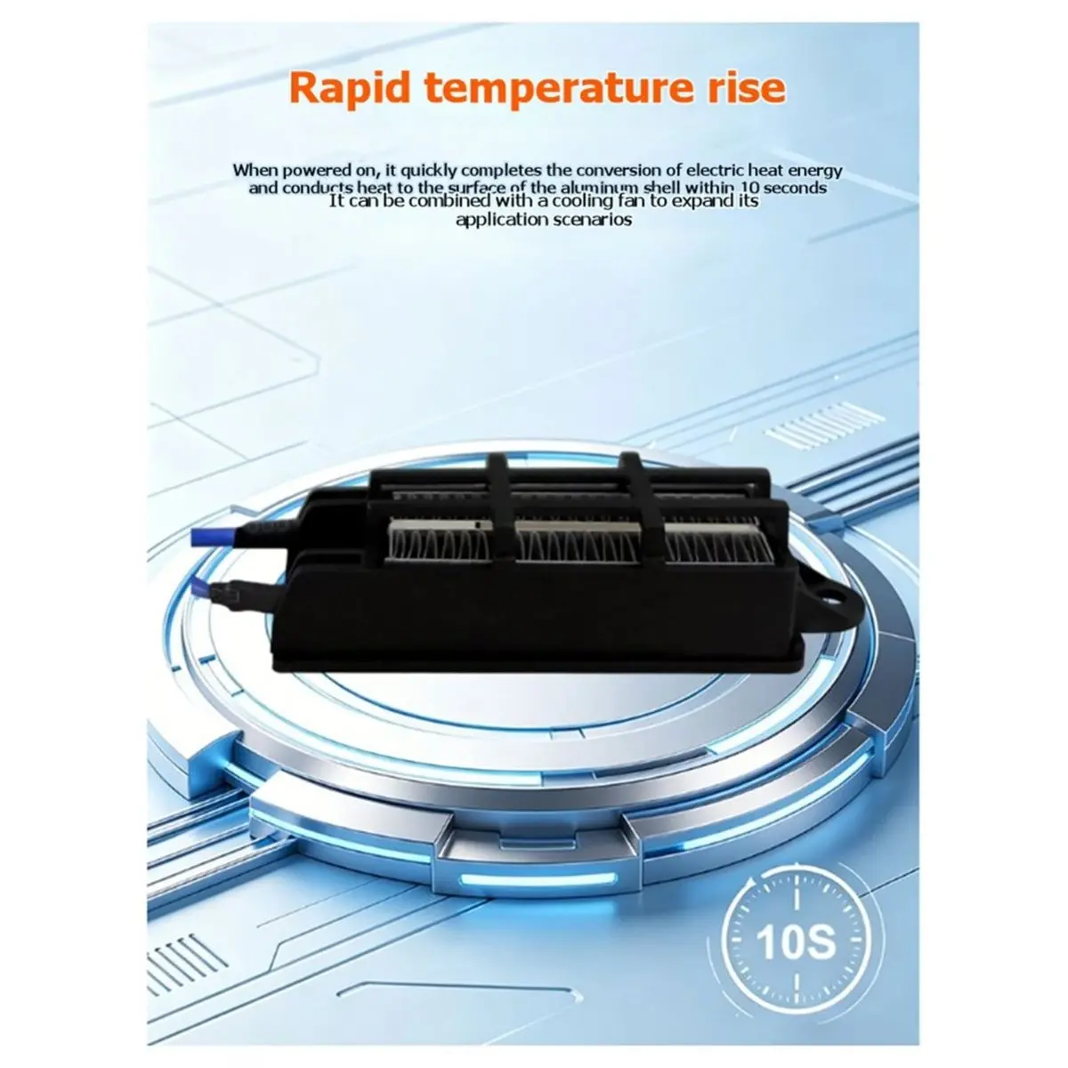 L70A PTC Air Heating Parts 100W 220V Constant Thermistor Heater for Incubator 3D Printer Car Etc Heating 84x27x25mm