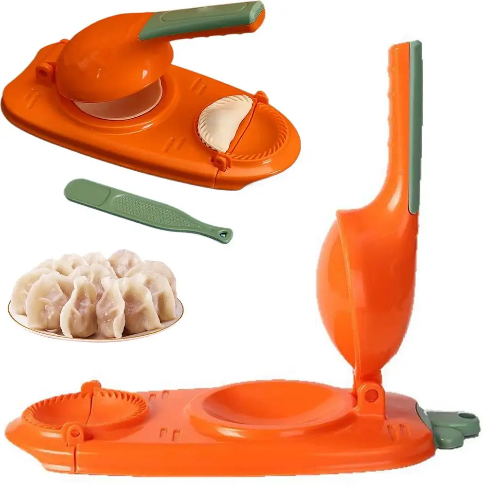 2 In 1 Creative Dumpling Maker DIY Dumpling Skin Modeling Maker Dumpling Wrappers Mould Kitchen Baking Pastry Tool