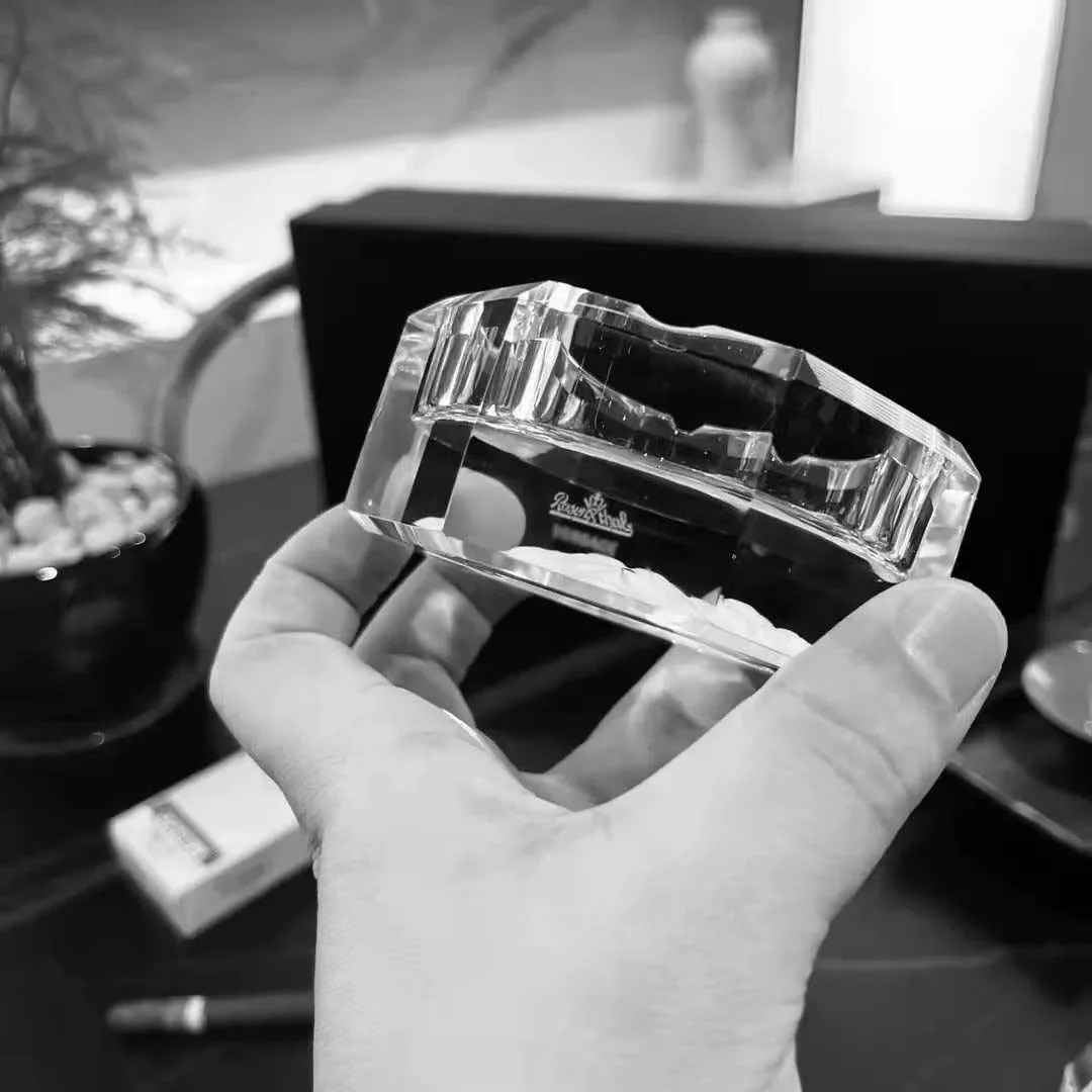 

13cm thickening crystal Cigar ashtray cigarette ashtray