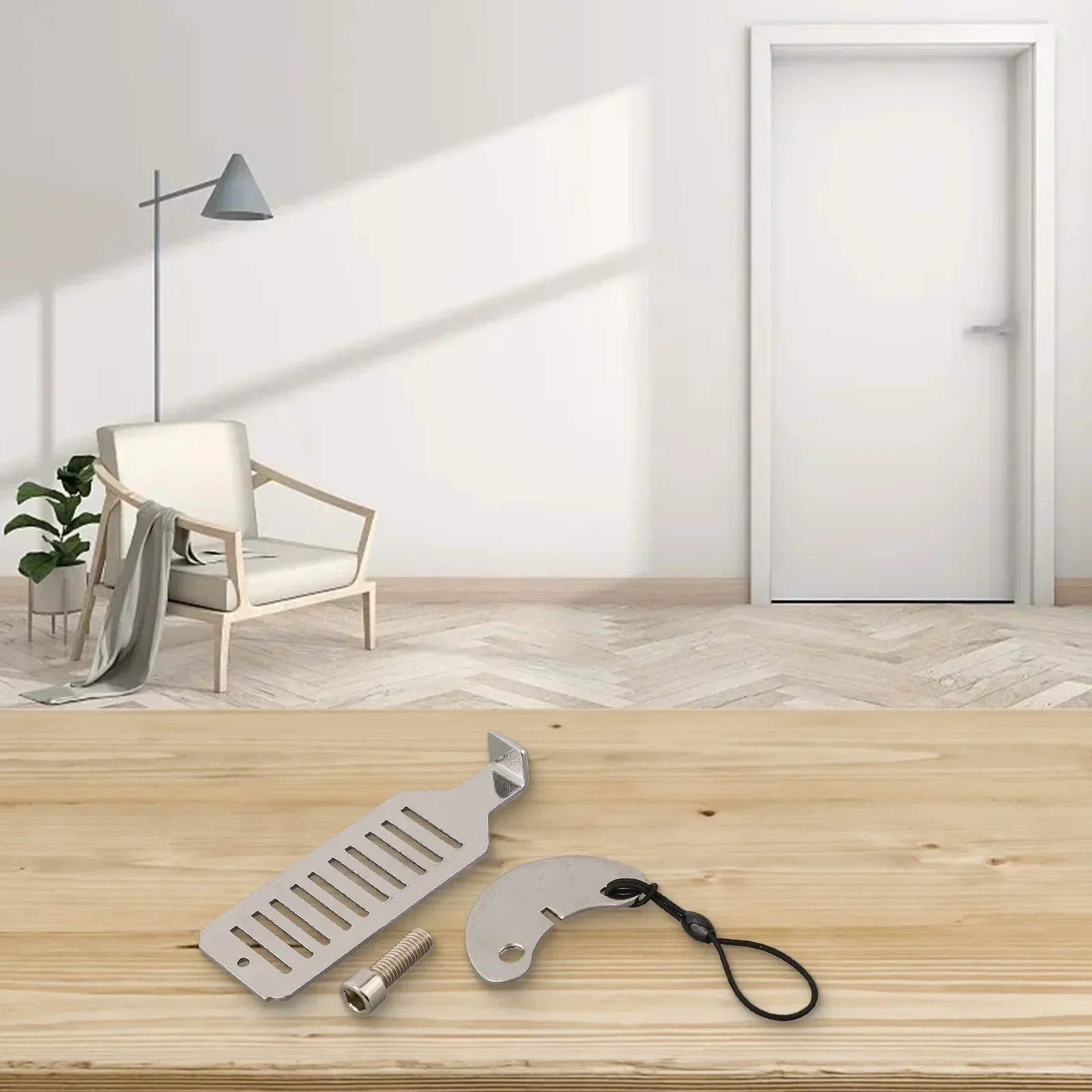 Portable Door Lock Stainless Steel Hardware Safe Security Tool For Travel For Home Privacy Reliable Protection