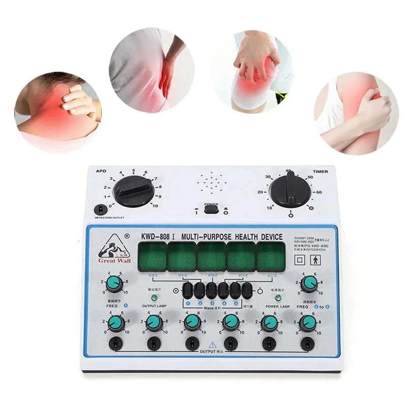 NEUE KWD808-I Elektrische Akupunktur Stimulator Maschine Kwd808i 6 Kanal Ausgang Patch Massagegerät Elektrische Nerven Muskel Stimulator
