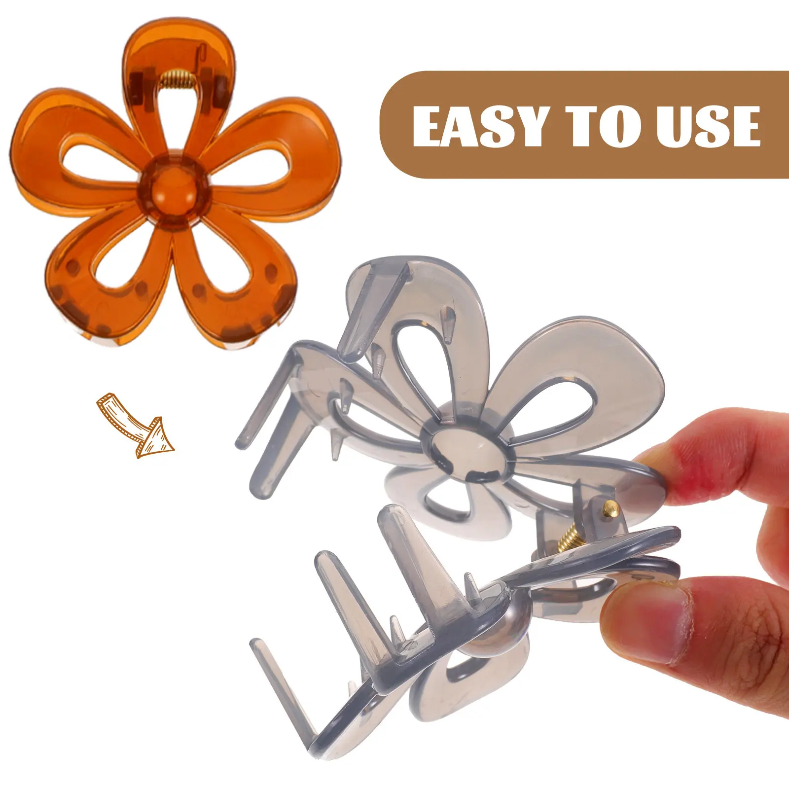 

Набор из 12 матовых заколок-крабов для волос с цветочным дизайном, для фиксации волос сзади, для женщин и девочек, идеально подходят для душа, макияжа, вечеринок, церемоний и повседневного использования