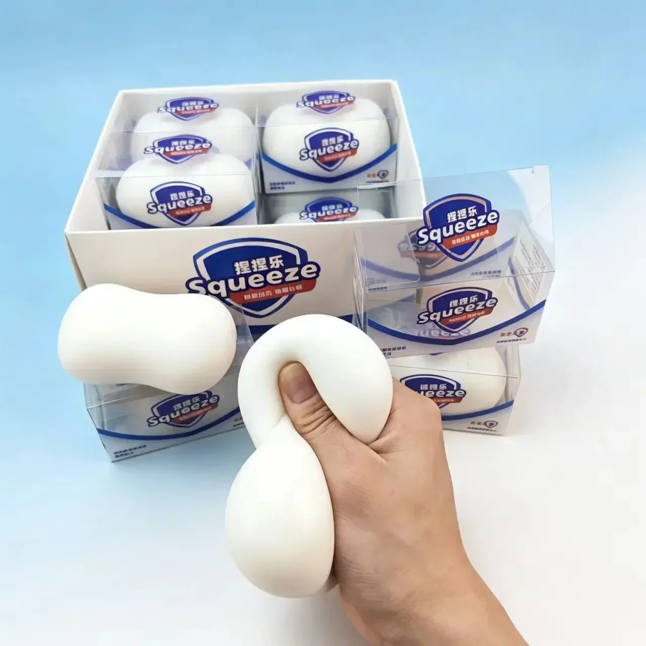 1pcs Soap Ball Squishy Soap Stress Ball Fidget Toy Crunchy Squeeze Ball Round Blocks Filled Asmr Anti Stress Toys for Kids & Adults