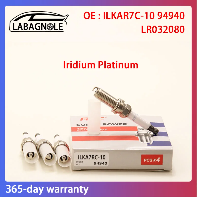 

OE Quality ILKAR7C-10 94940 LR032080 Spark Plug Iridium Platinum For Land Rover Discovery 2009-2018 V8 Range 2012 V8 508PN 508PS