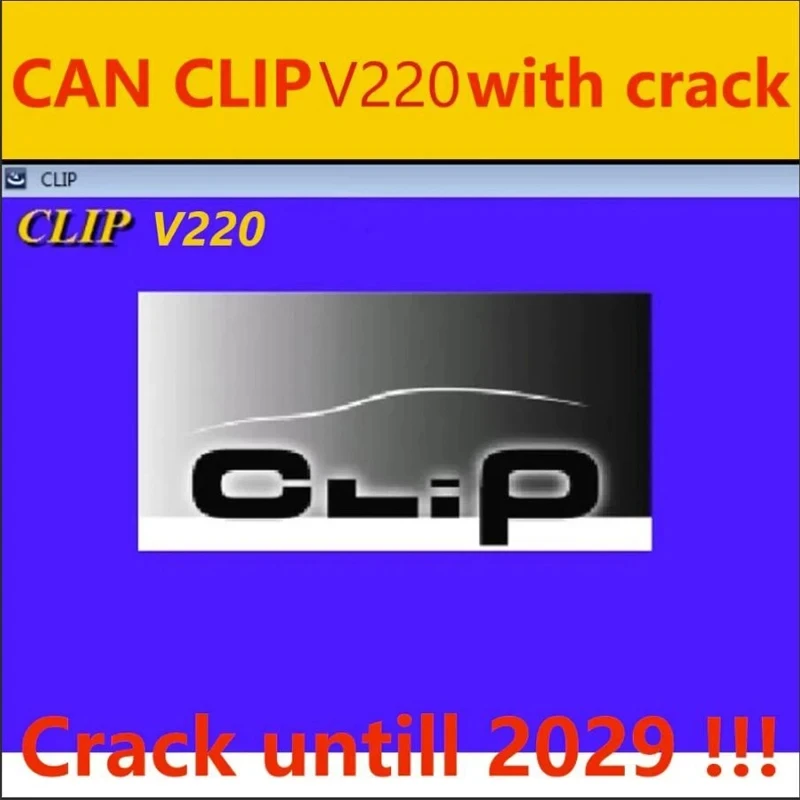 Newest Can Clip V220 For Renault OBD2 Diagnostic Car Repair Software With Gift Reprog V191+Pin Extractor V2 Update Data to 2029