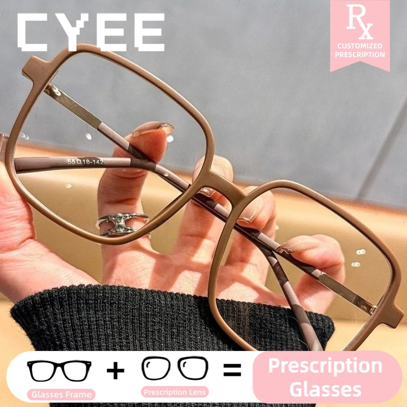 

CYEE Personalized Geometric Anti Blue Light Eyewear Photochromic Myopia Glasses Customization Prescription Optical Eyeglasses