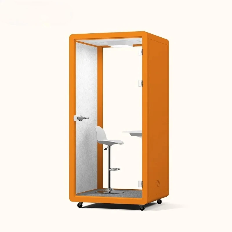 Soundproof Silent Office Conference Cabin, Office Cubicle, Soundproof Single Phone Booth, Recording Studio Cubicle