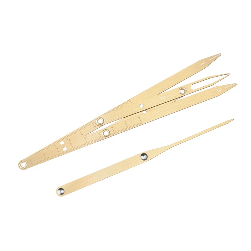 Stainless Steel Triangle Eyebrow Tattoo Measurement Ruler Permanent Makeup Stencil Golden Ratio Caliper PMU Tool 1pcs