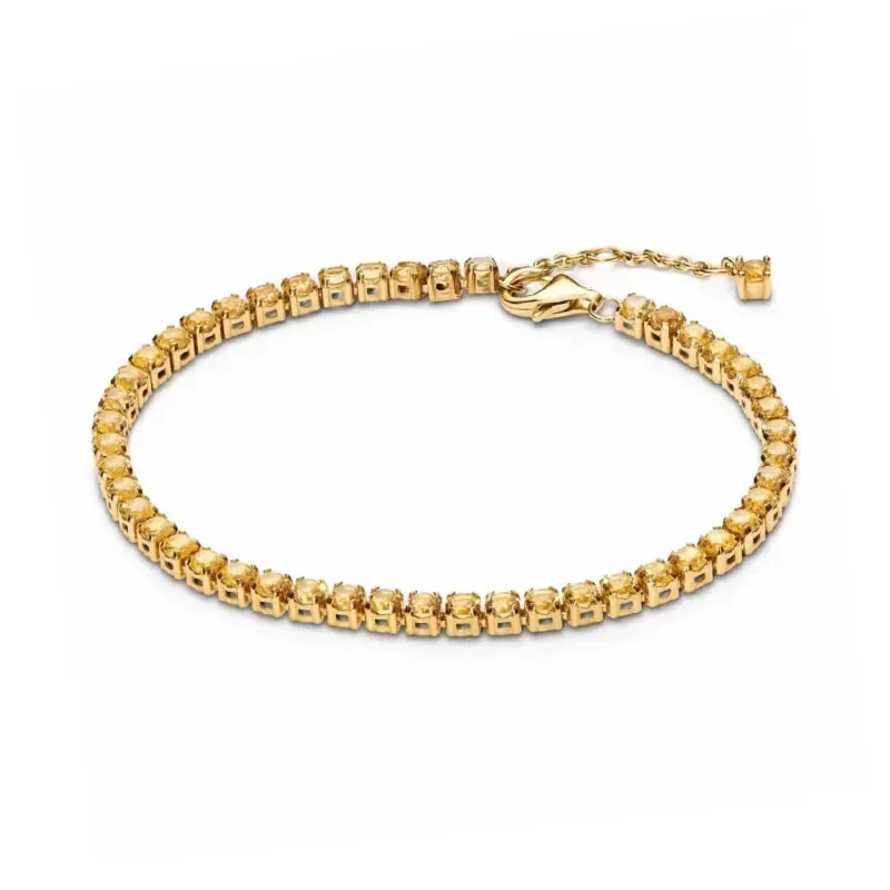 

Holiday Birthday Gifts 925 Sterling Silver Classic Simple Heart Bowknot Zircon Tennis Bracelet Luxury Charm Women's Jewelry