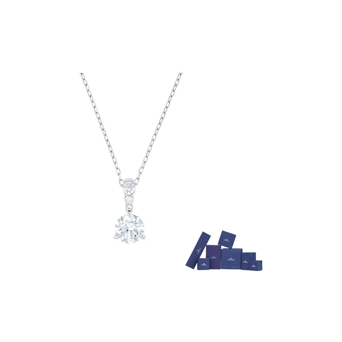 Swarovski Stilla Necklaces Women's White Gold Plated 5472635