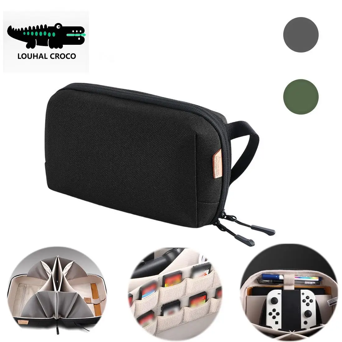 Bolso de mano multifuncional para hombre y mujer, accesorio Digital para auriculares, disco duro, teléfono móvil, bolsa de almacenamiento para interruptores