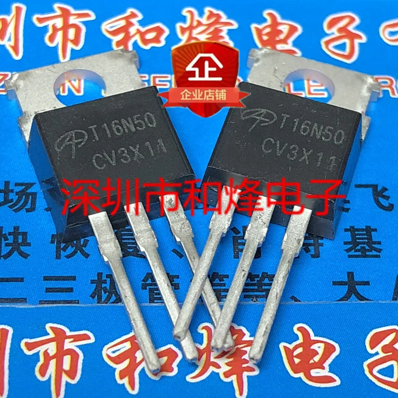 

5 шт., T16N50 AOT16N50 TO-220 500V 16A