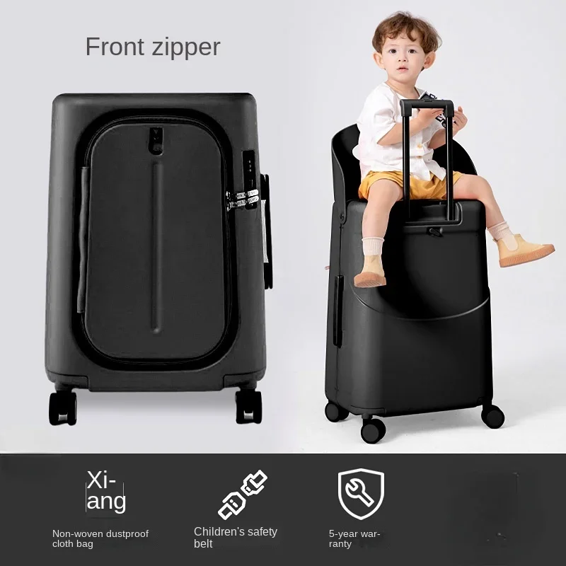 Parent-Child Baby Mom Luggage Children\'s Seat  Stroller Riding  with  Suitcase Boarding Machine