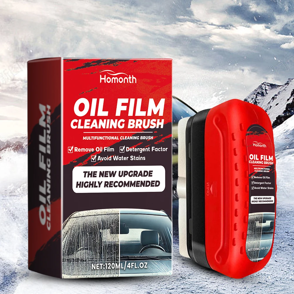 Powerful Car Windshield Cleaner Removes Dirt Windshield Oil Film Cleaner Glass Polishing Agent Windshield Oil Film Stain Removal