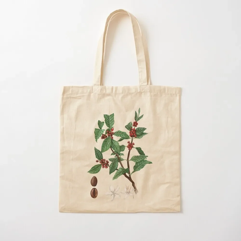 

Coffee Plant Botanical Illustration Tote Bag eco pack custom bags shopping bag logo tote bags cloth bags