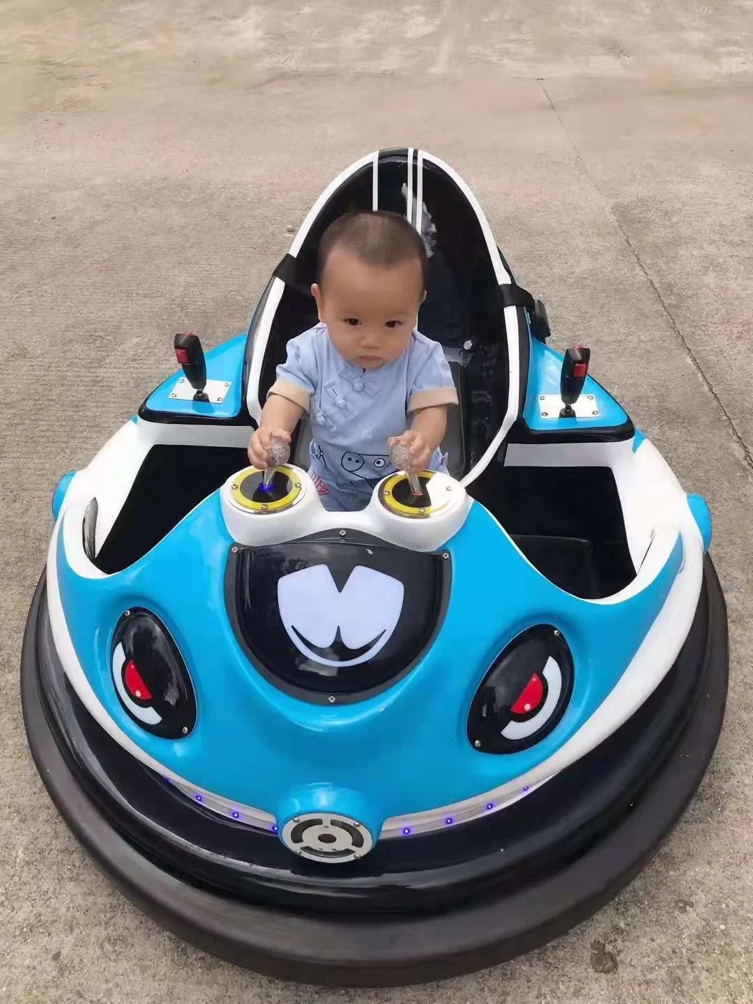 معدات ملاهي جديدة تعمل بالبطارية لعبة ملاهي للأطفال UFO سيارة ممتصة للصدمات تعمل بالعملات المعدنية #4