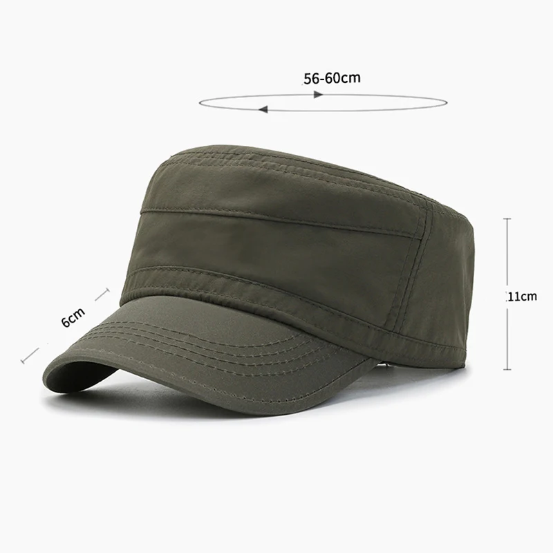 NIXHIT Outdoor Sports Thin Sunscreen Breathable Women Men\'s Baseball Cap Travel Fishing Hiking Climbing Flat Military Hat A265